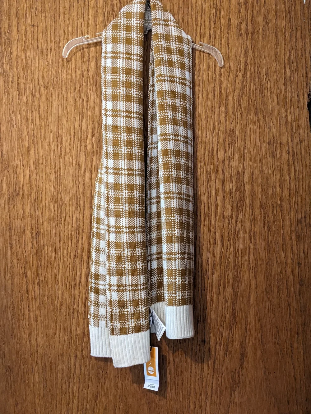 Timberland Buffalo Plaid Knit Scarf